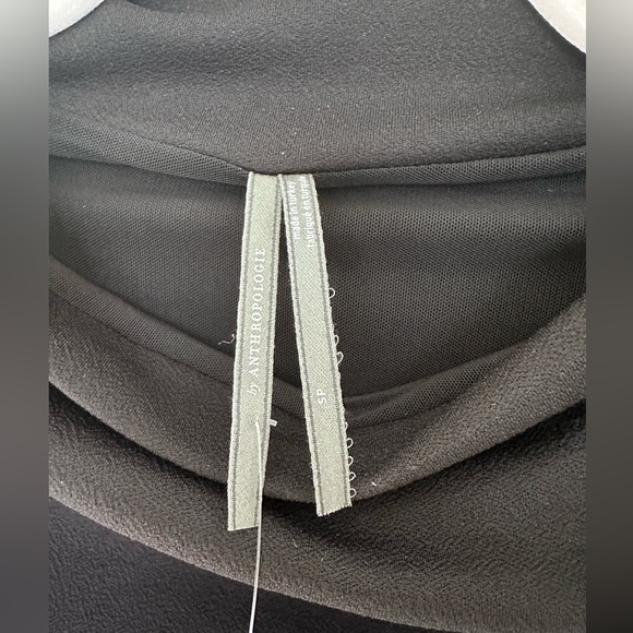 NWT, the Maya Ruched Cowl-neck dress - black, Small petite, Anthropologie - Picture 9 of 14